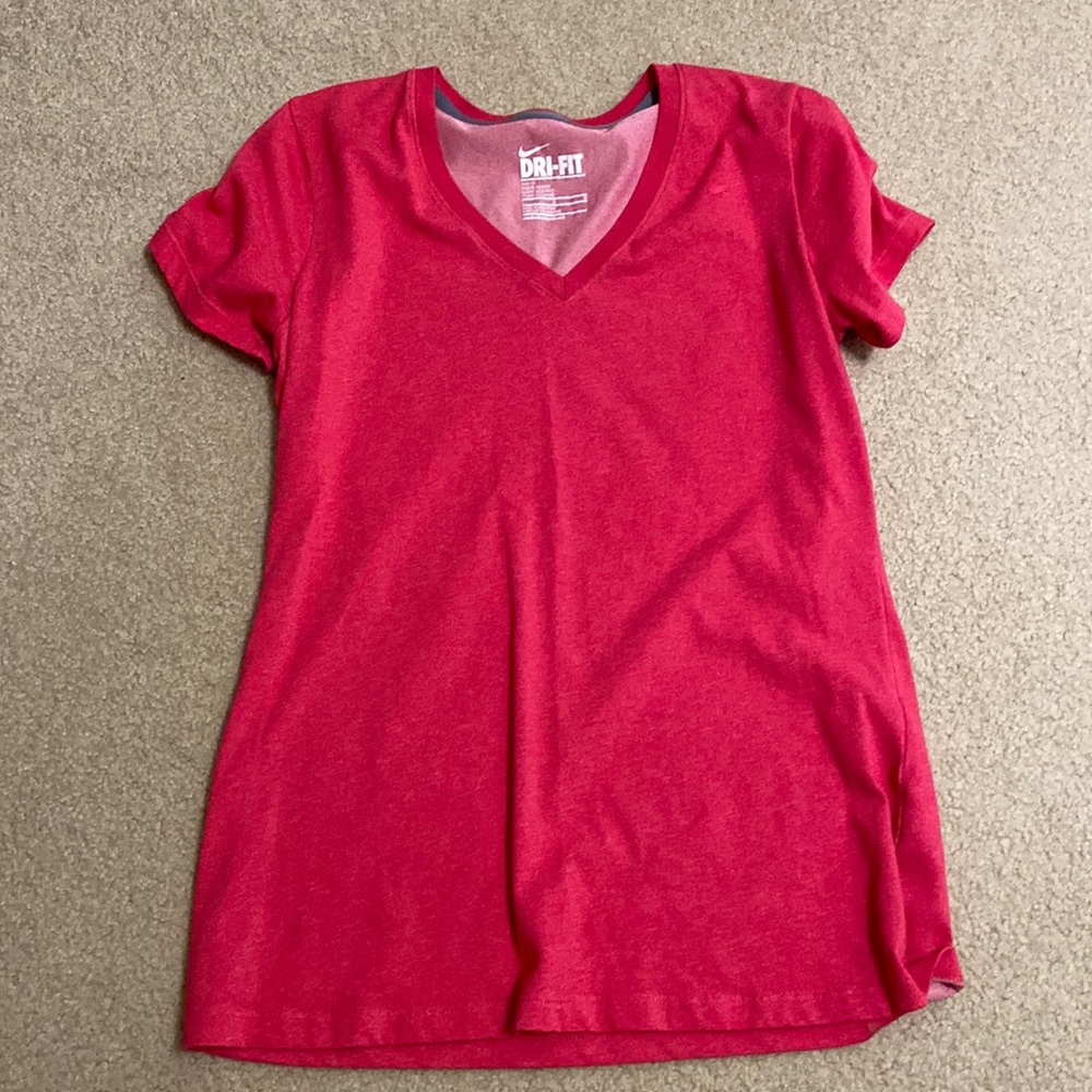 NIKE dri fit V-neck top